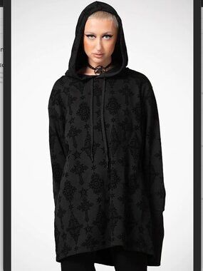 Killstar Atomas Pull-Over Hoodie sweatshirt